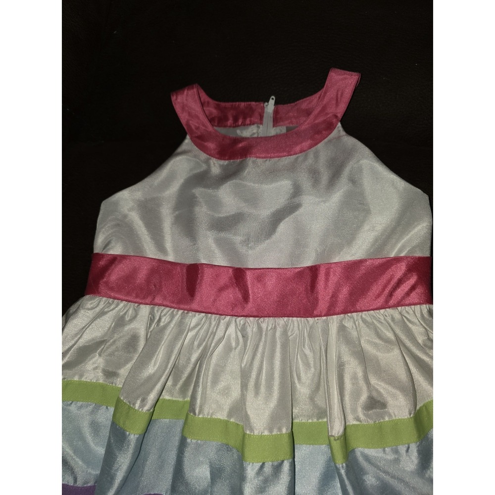 Gymboree spring celebrations easter striped dress size 9 - Picture 2 of 4